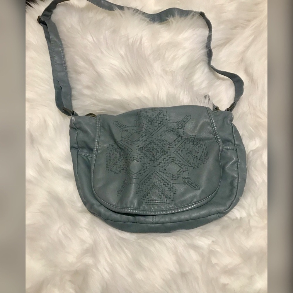 Baby blue purse